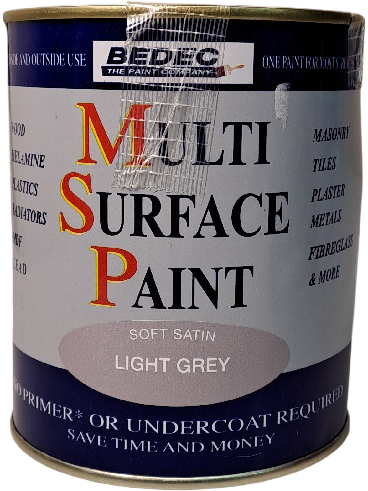 Bedec | Multi Surface Paint | Light Grey | 750ml