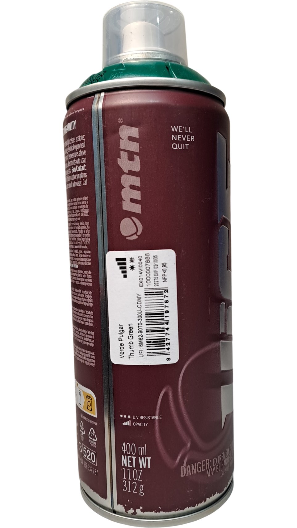 MTN | Vice Spray Paint | Thumb Green | 400ml