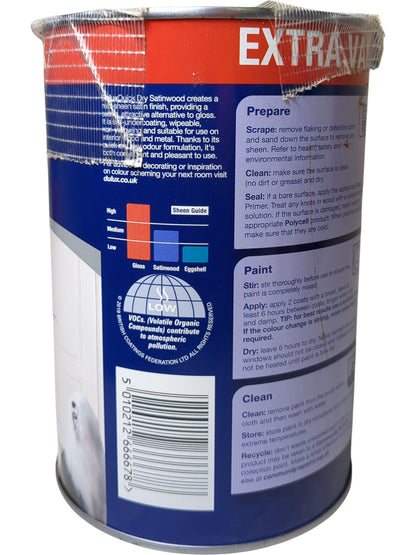 Dulux | Quick Dry Satinwood | Pure Brilliant White | 1.25L