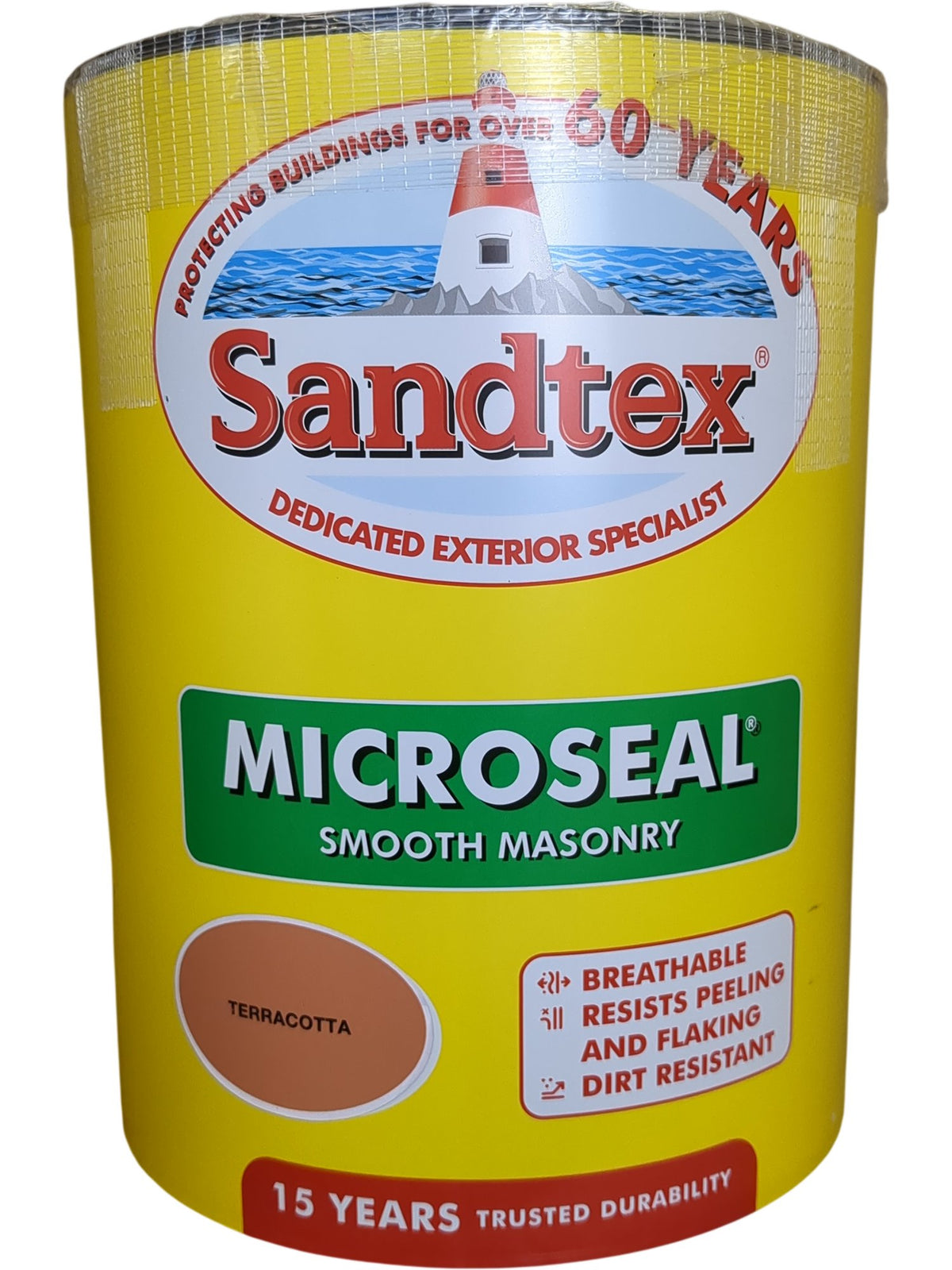 Sandtex | Microseal Smooth Masonry Paint | Terracotta | 5L