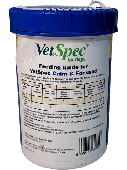 VetSpec | Calm & Focused for Dogs | 500g