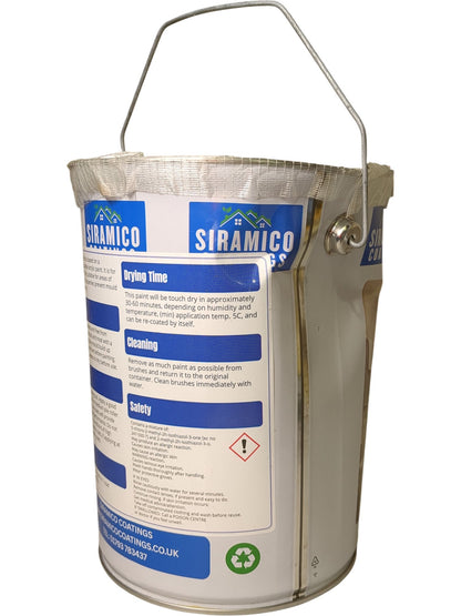 Siramico Coatings | Anti-Mould One Coat Paint | Matt White | 5 Litres