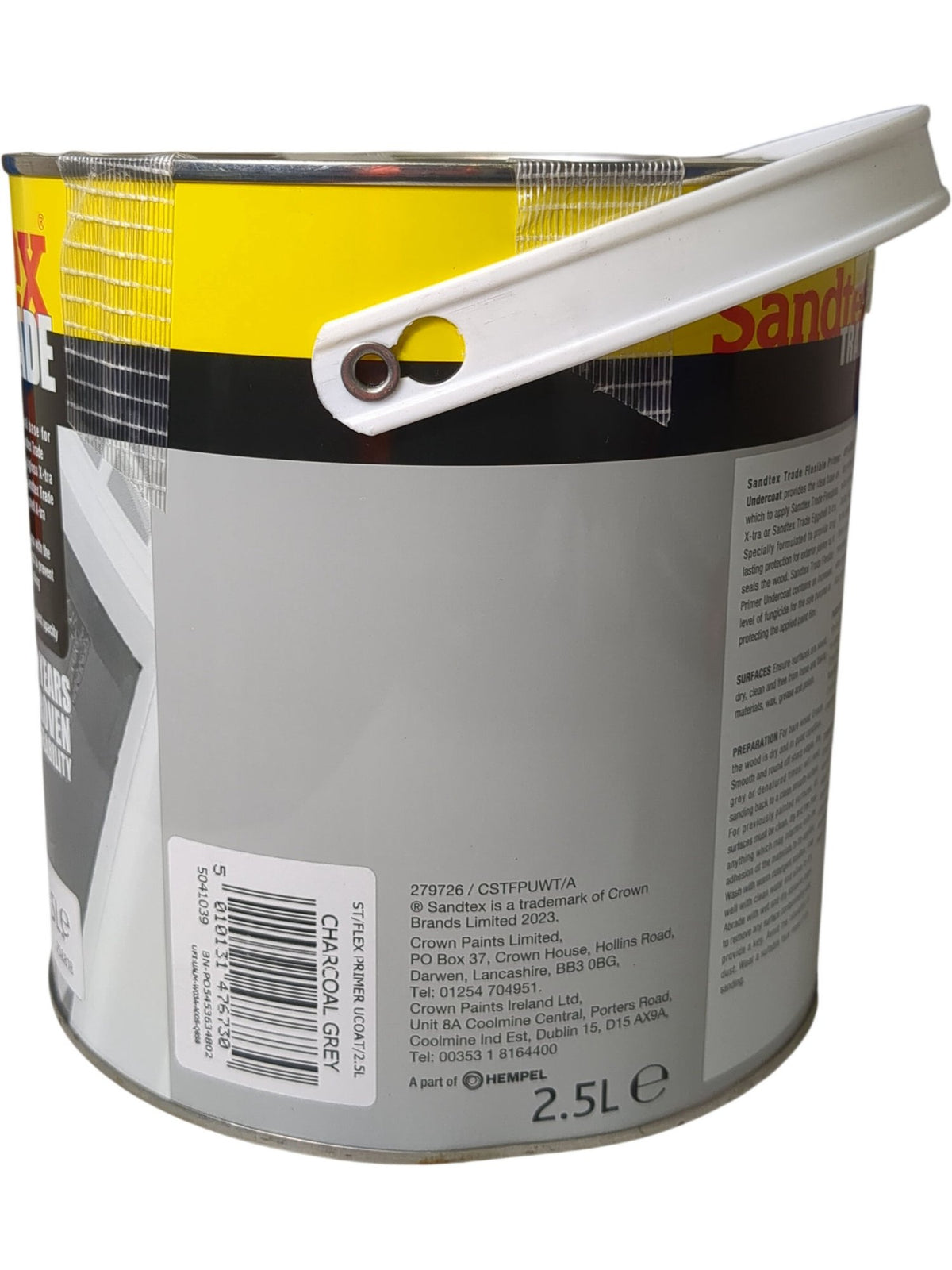 Sandtex | Flexible Primer Undercoat | Charcoal Grey | 2.5L