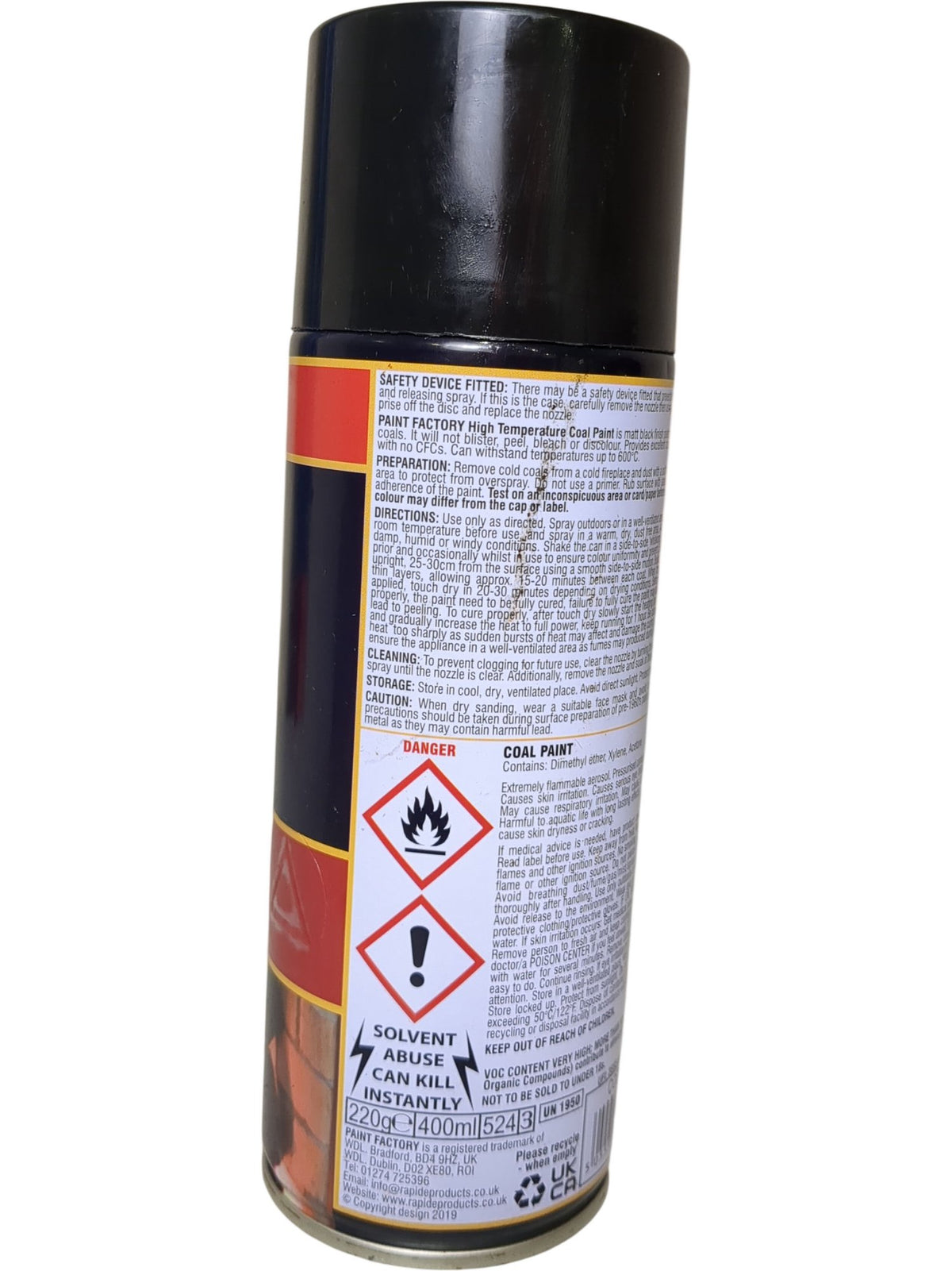 Paint Factory | High Temperature Coal Paint | 400ml
