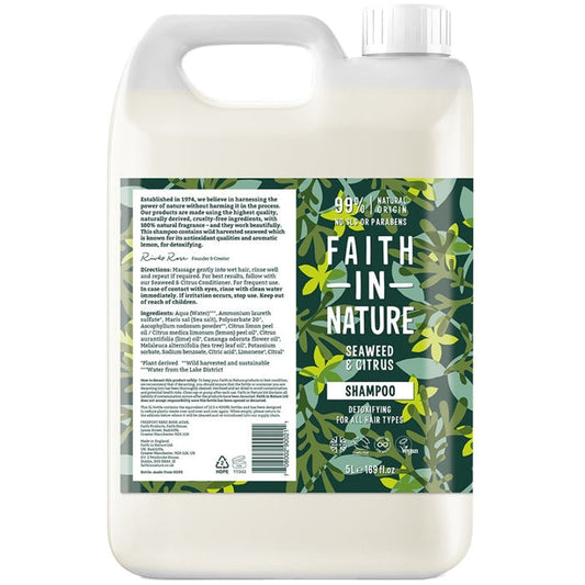 Faith In Nature| Shampoo- Seaweed & Citrus-5L