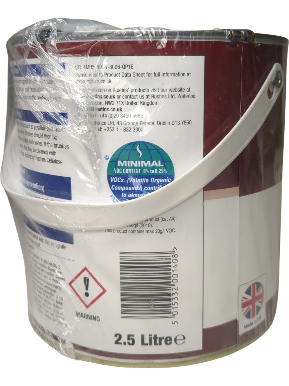Rustins | Quick Dry Red Oxide Metal Primer | 2.5 Litre