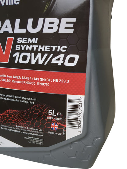 Granville | Hypalube SN Semi Synthetic 10W/40 | 5L