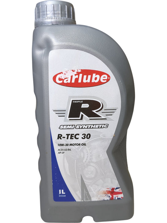 Carlube | Semi Synthetic Motor Oil | R-TEC 30 10W-30 | 1L