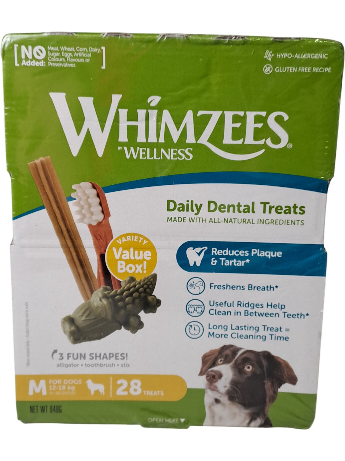 Whimzees | Wellness Daily Dental Treats | Medium | 28 Pack