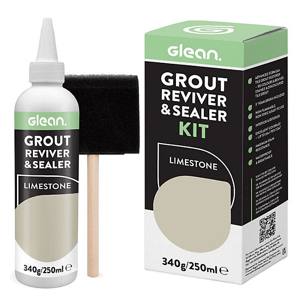 Glean| Grout Reviver & Sealer Kit| Limestone| 250ml