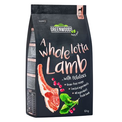 Greenwoods |Adult Dog |5023861114926 Lamb with Potatoes | 12kg