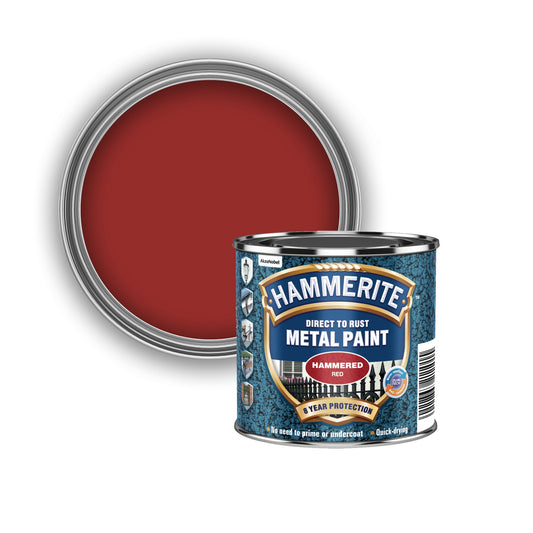 Hammerite| Metal Paint| Hammered Red| 250ml