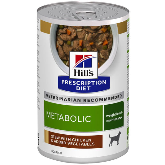Hills Prescription Diet - Metabolic, stew flavoured chicken and veg 12 x 354g