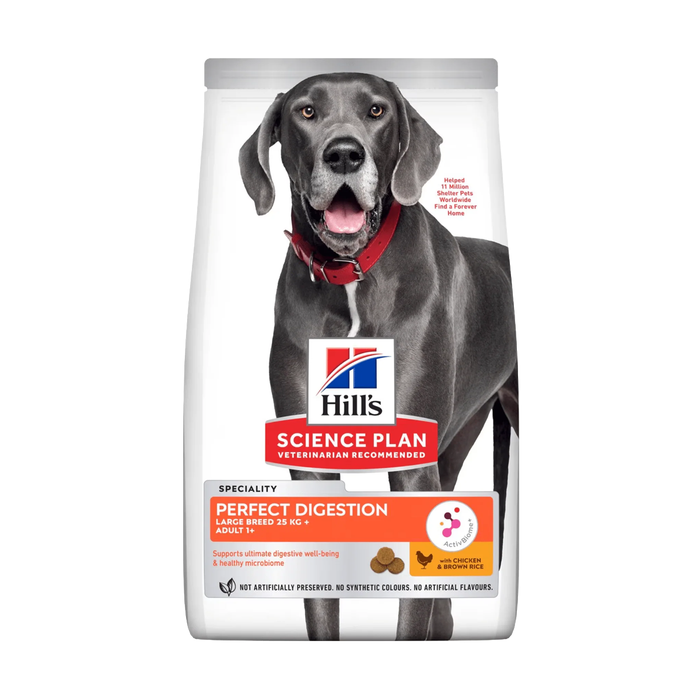 Hills Science Plan| Dry Dog L Adult- Perfect Digestion- Chicken & Rice- 14kg