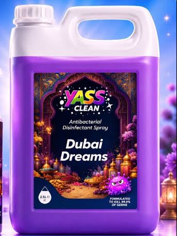 Yass Clean| Antibacterial Spray Refill| Dubai Dreams 2.5L