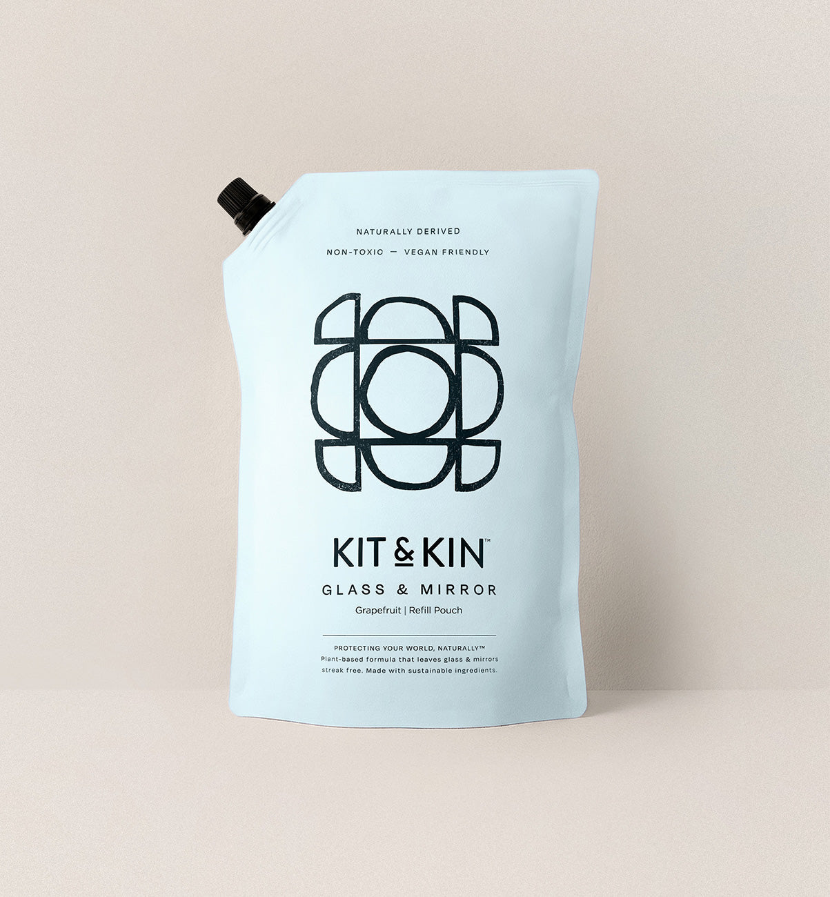 Kit & Kin| Glass & Mirror Cleaner Pouch| Grapefruit| 1L