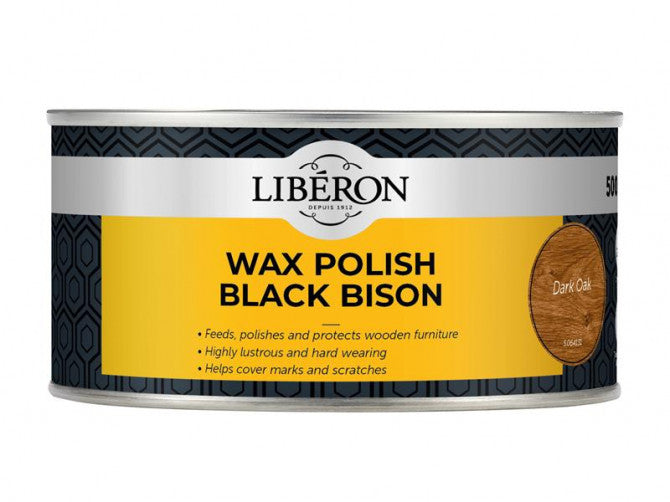 Liberon| Wax Polish Black Bison| Dark Oak|500ml