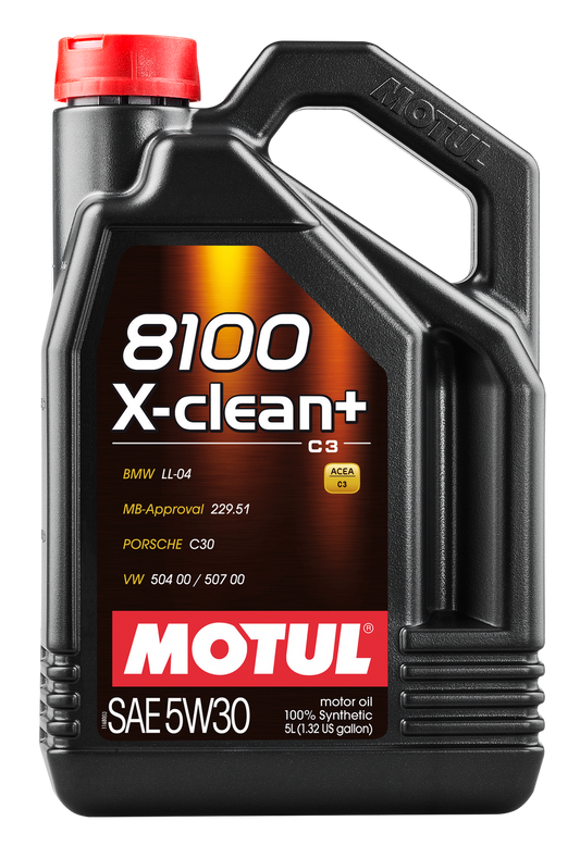 Motul| 8100 X-clean+ C3 SAE 5W-30| 5L