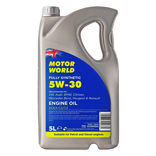 Motor World Fully Synthetic 5W-30 Engine Oil - 5L