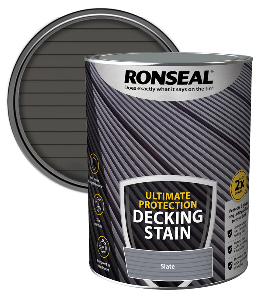 Ronseal| Ultimate Decking Paint| Slate| 5L