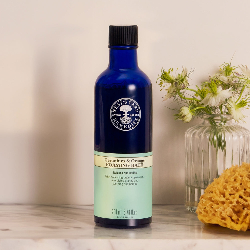 Neal's Yard| Foaming Bath| Geranium & Orange| 200ml