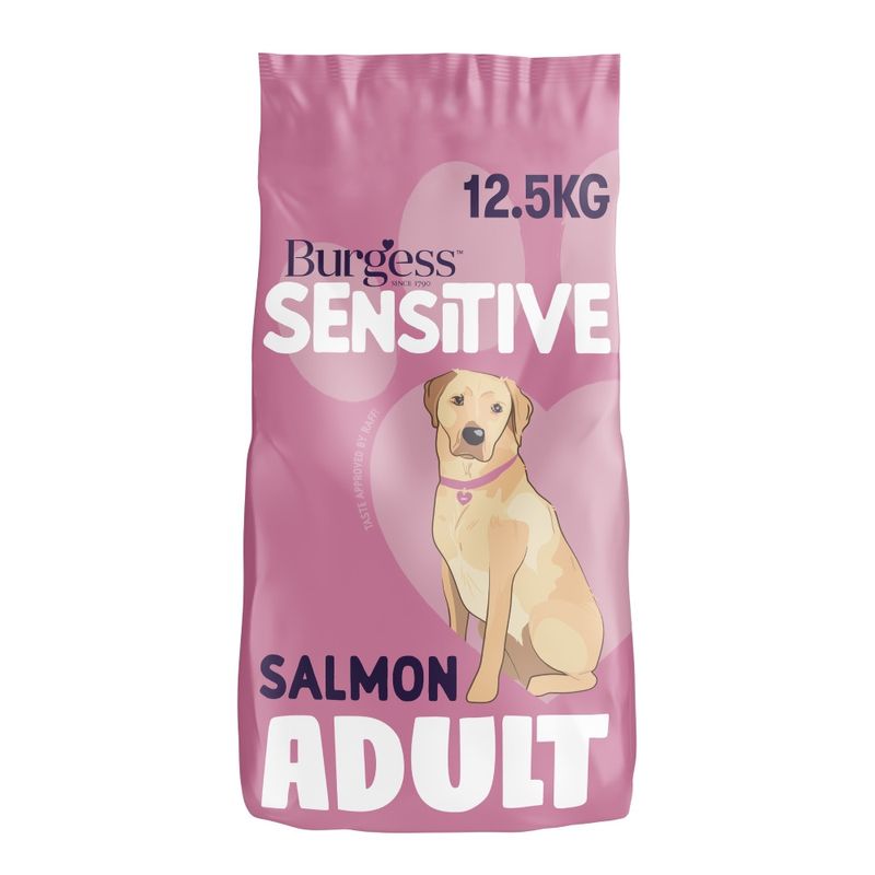 (12.5kg) Burgess Sensitive Adult Dog Salmon & Rice