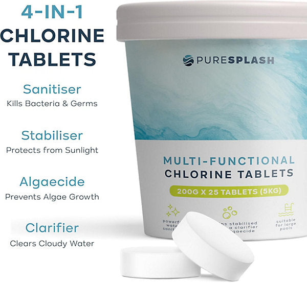Pure Splash| Multifunctional Chlorine Tablets| 5kg