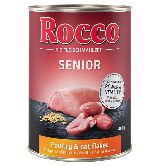 Rocco Senior 6 X 400g - Poultry with Oat Flakes