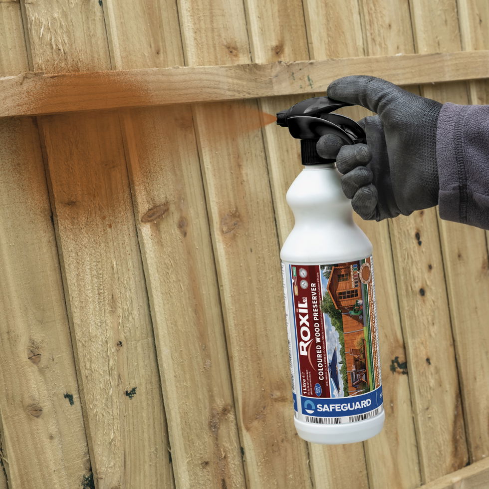 Safeguard| Roxil Coloured Wood Preserver| Autumn Gold|1L