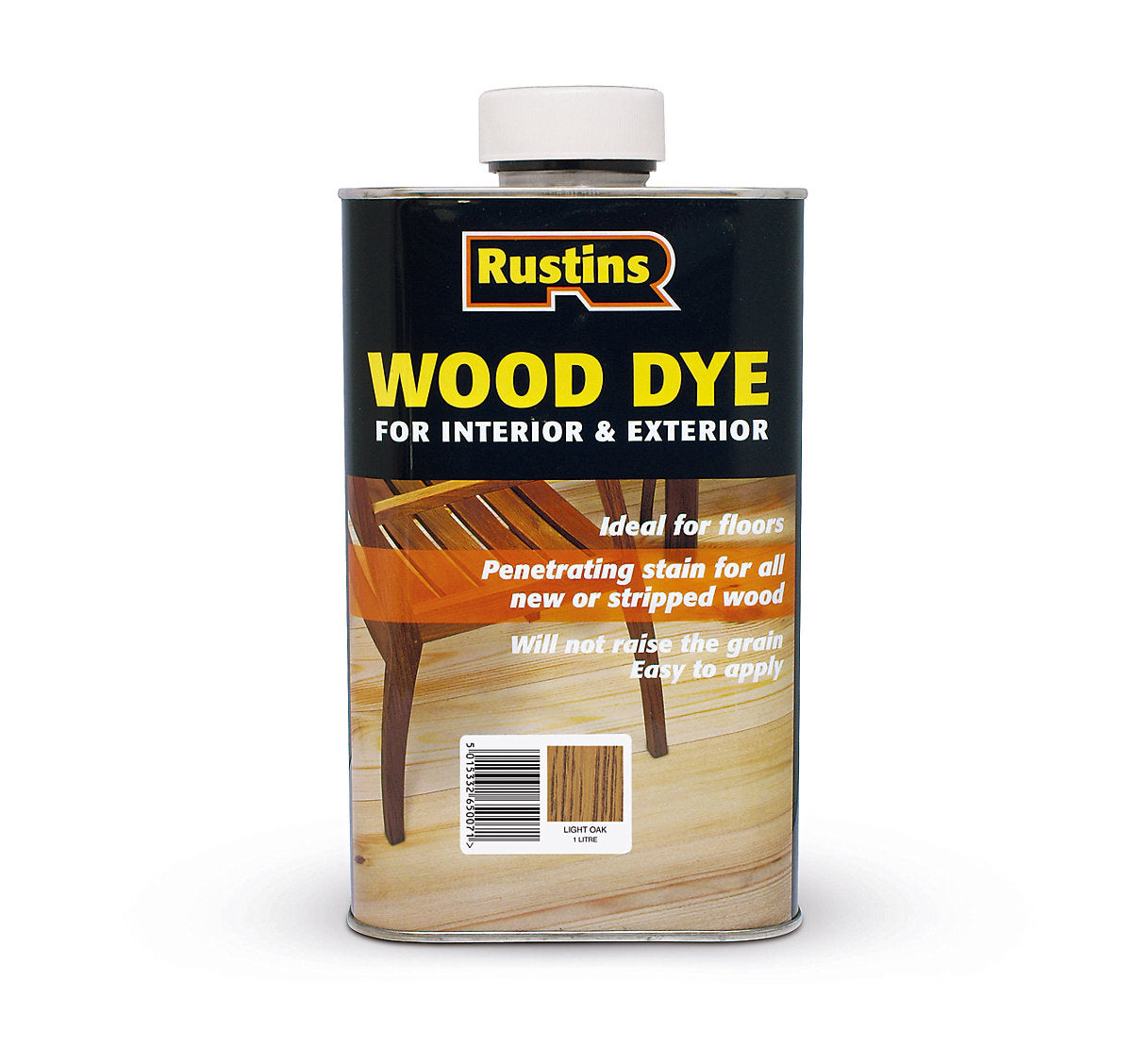 Rustins| Wood Dye Interior/Exterior| Light Oak| 1L
