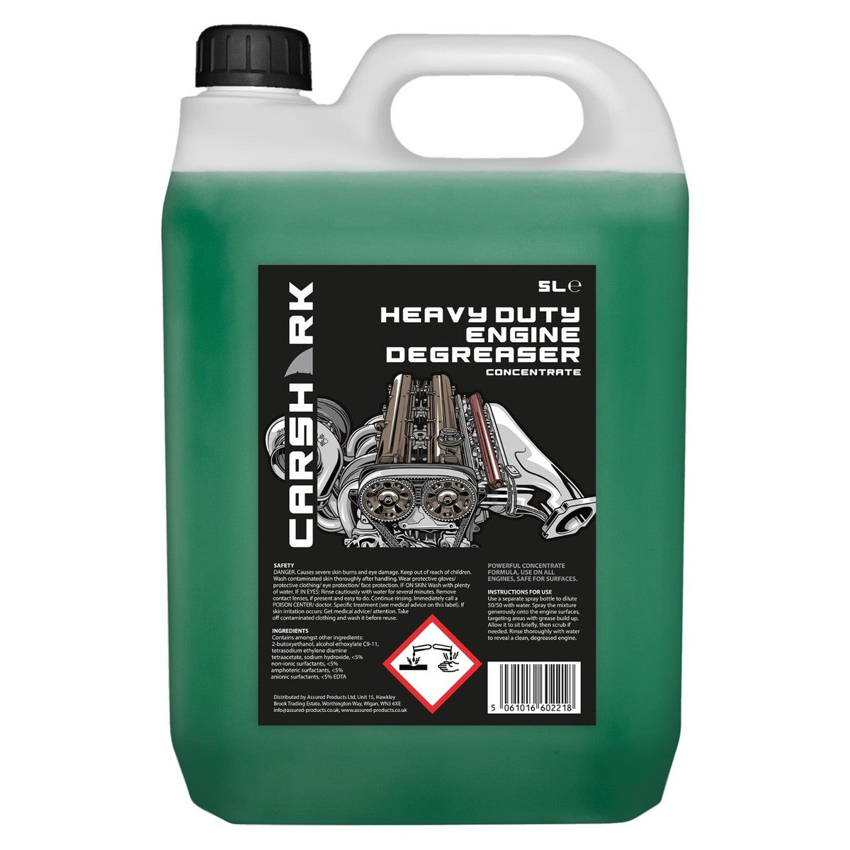 Carshark| Heavy Duty Engine Degreaser Concentrate| 5L