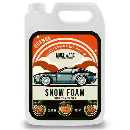 Multiware| Snow Foam with Premium Wax| Orange| 5L