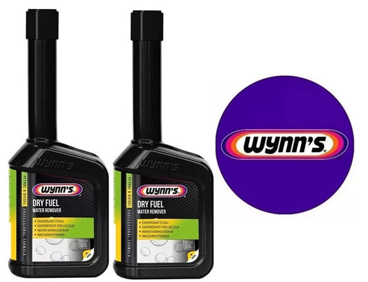 2 x 325ml|Wynn's|Dry Fuel Water Remover-Petrol/Diesel
