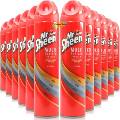 12 x 250ml| Mr Sheen| Multi Surface Polish Spray