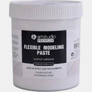 x3| Artstudio Premium| Flexible Modeling Paste- Acrylic Mediums- 1.2L