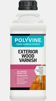 Polyvine|Exterior Wood Varnish- Dead Flat Clear-1L