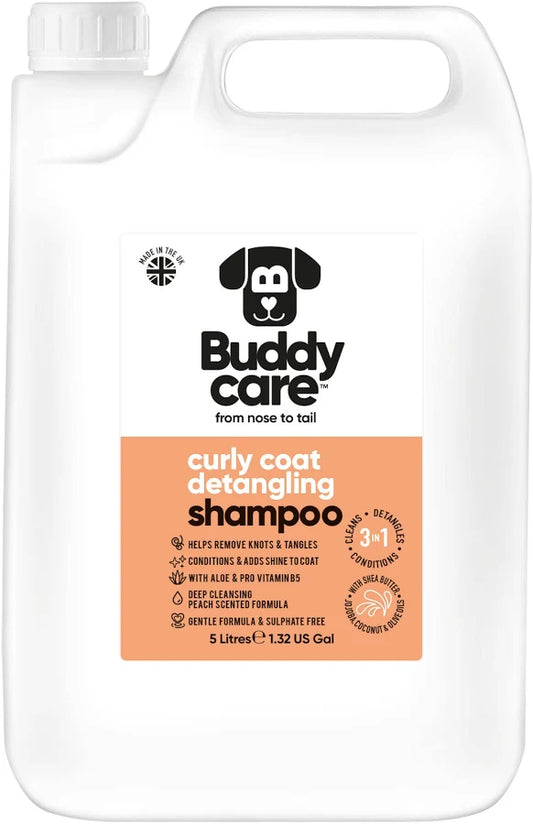 Buddy Care| Curly Coat Detangling Dog Shampoo-5L