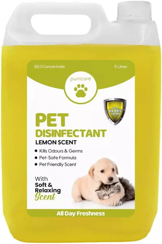 x2 BUNDLE| Purrcare| Pet Disinfectant- Lemon- 5L