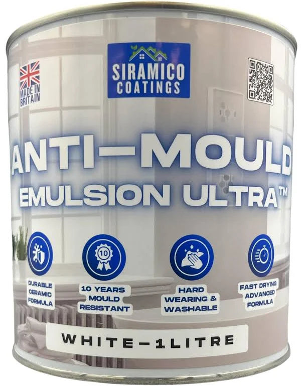 Siramico Coatings| Anti Mould Emulsion Ultra- White-1L