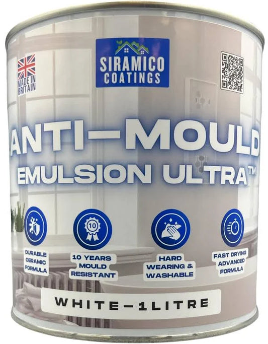 Siramico Coatings| Anti Mould Emulsion Ultra- White-1L