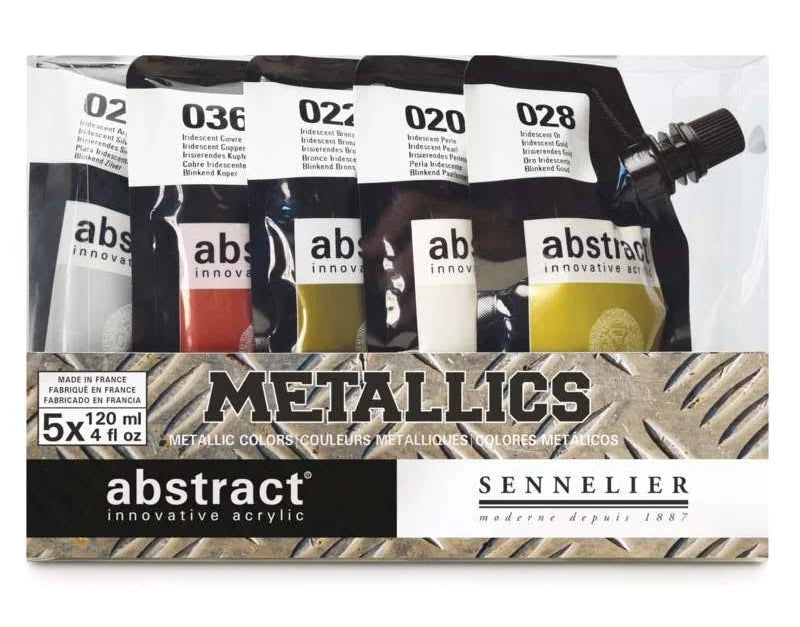 Sennelier| Metallics Acrylic- 5 x 120ml