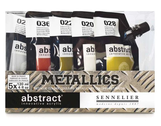 Sennelier| Metallics Acrylic- 5 x 120ml