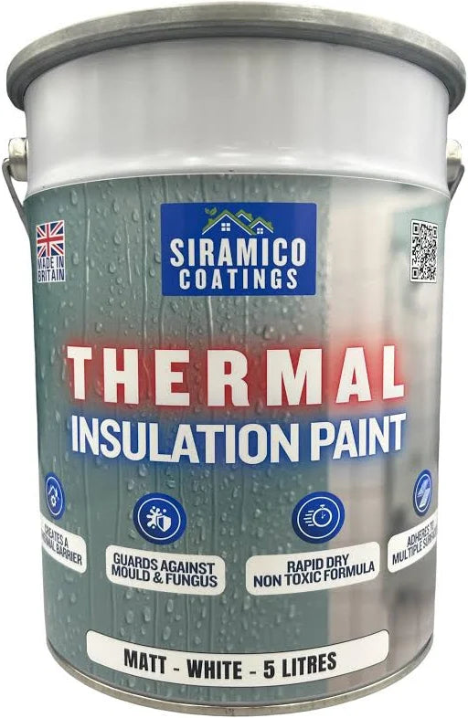 Siramico| Thermal Insulation Paint-Matt White-5L