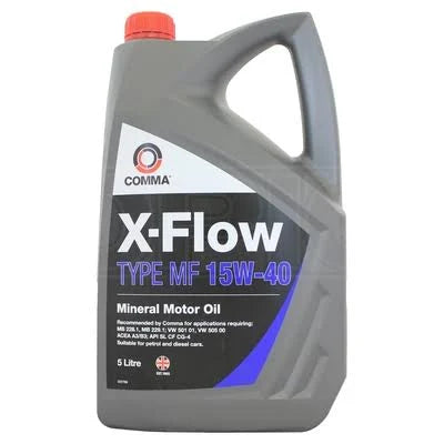 Comma| X-Flow- TYPE MF 15W-40-Mineral Motor Oil-5L