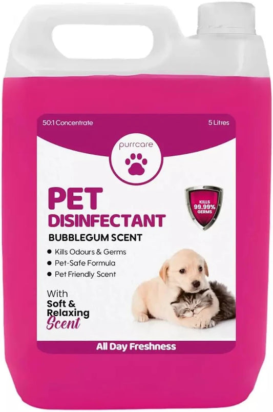 x2 BUNDLE| Purrcare| Pet Disinfectant- Bubblegum- 5L