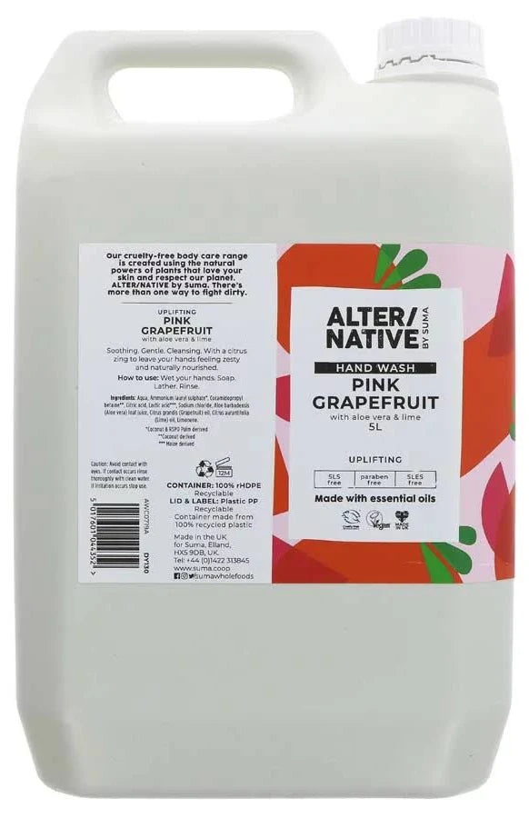Alter/Native| Hand Wash- Pink Grapefruit- Vegan- 5L