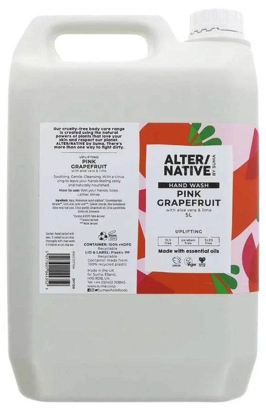 Alter/Native| Hand Wash- Pink Grapefruit- Vegan- 5L