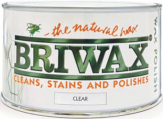 x2 BUNDLE| Briwax| Furniture Wax Polish- Clear- 370g
