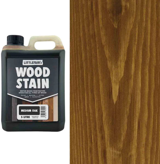 Littlefair's| Wood Stain- Medium Oak- 5L