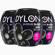 3 x 350g| Dylon| All in 1 Fabric Dye-Intense Black